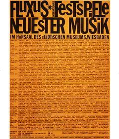 George Maciunas &laquo;Poster for &lsquo;Fluxusfestspiele&rsquo;&raquo;