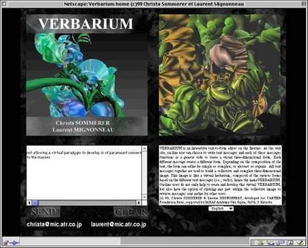 Sommerer/Mignonneau «VERBARIUM» | Verbarium