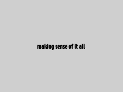 Blank & Jeron «Making Sense of it All»