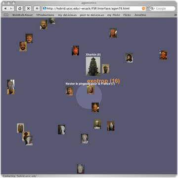 Warren Sack «Agonistics: A Language Game» | Agonistics screenshot