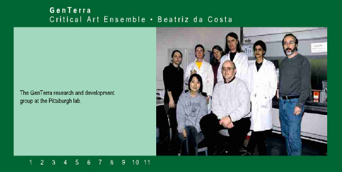 Critical Art Ensemble (CAE) &laquo;GenTerra&raquo;