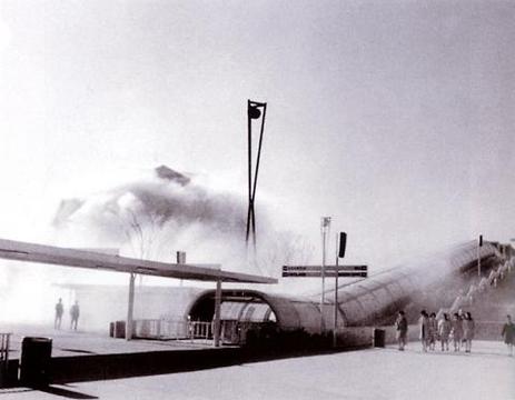 E.A.T. – Experiments in Art and Technology «Pepsi Pavilion for the Expo '70» | Pavilion exterior view (detail)